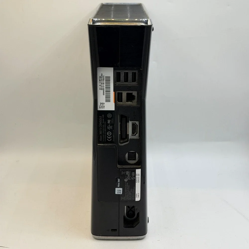 Microsoft Xbox 360 S Console Model 1439 Gloss Black Bundle W/ COD Disc & Cables